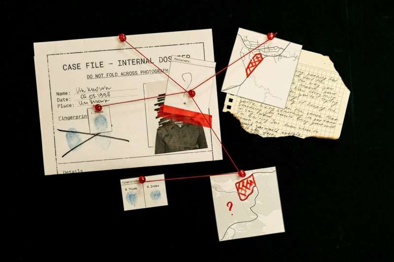 Documents in a crime investigation