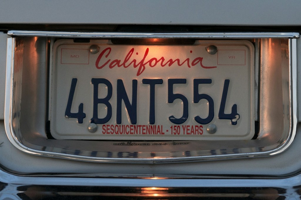 California license plates