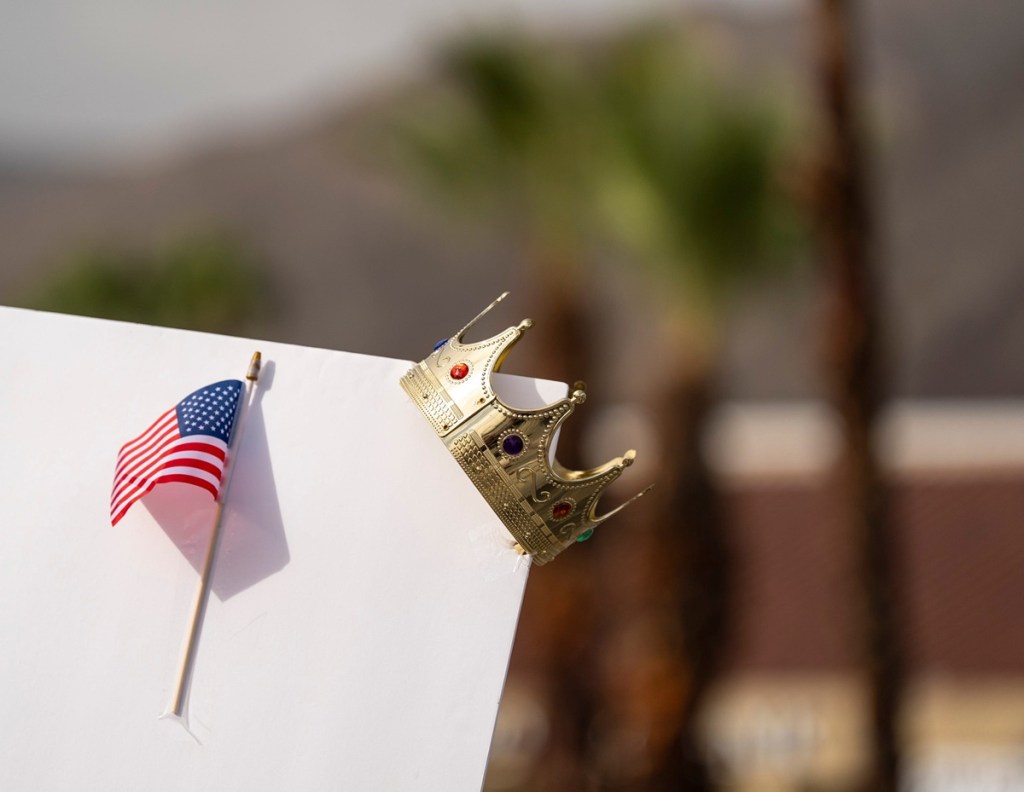 No Kings protesters in Palm Springs